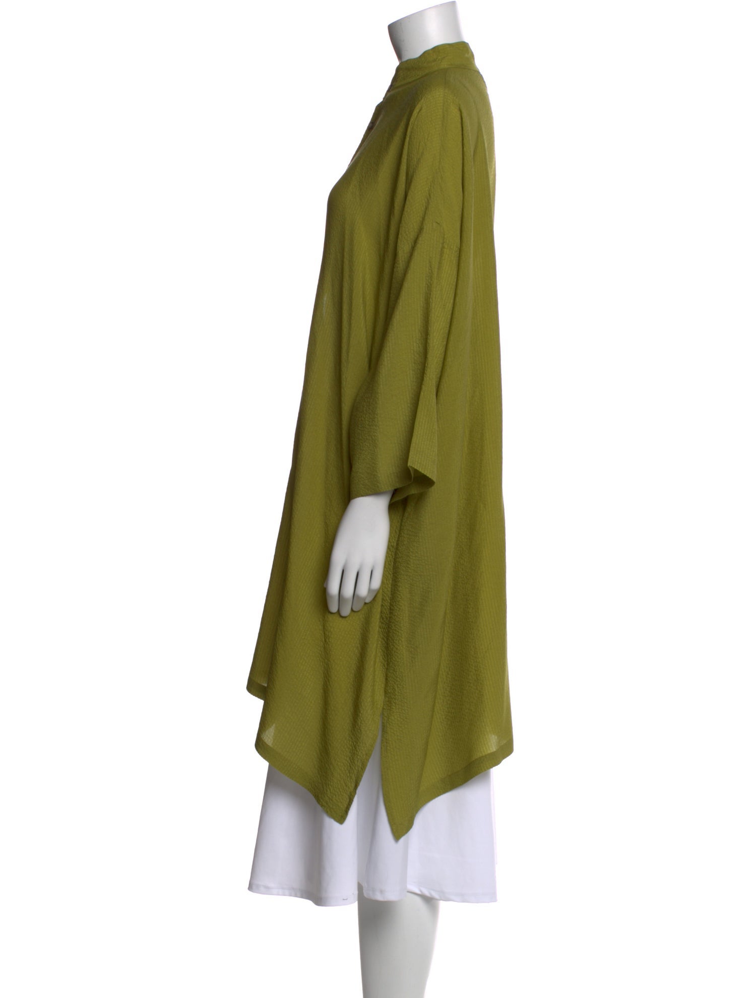 Eskandar Silk Mock Neck Tunic