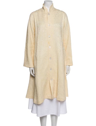 Eskandar Wool Printed Coat