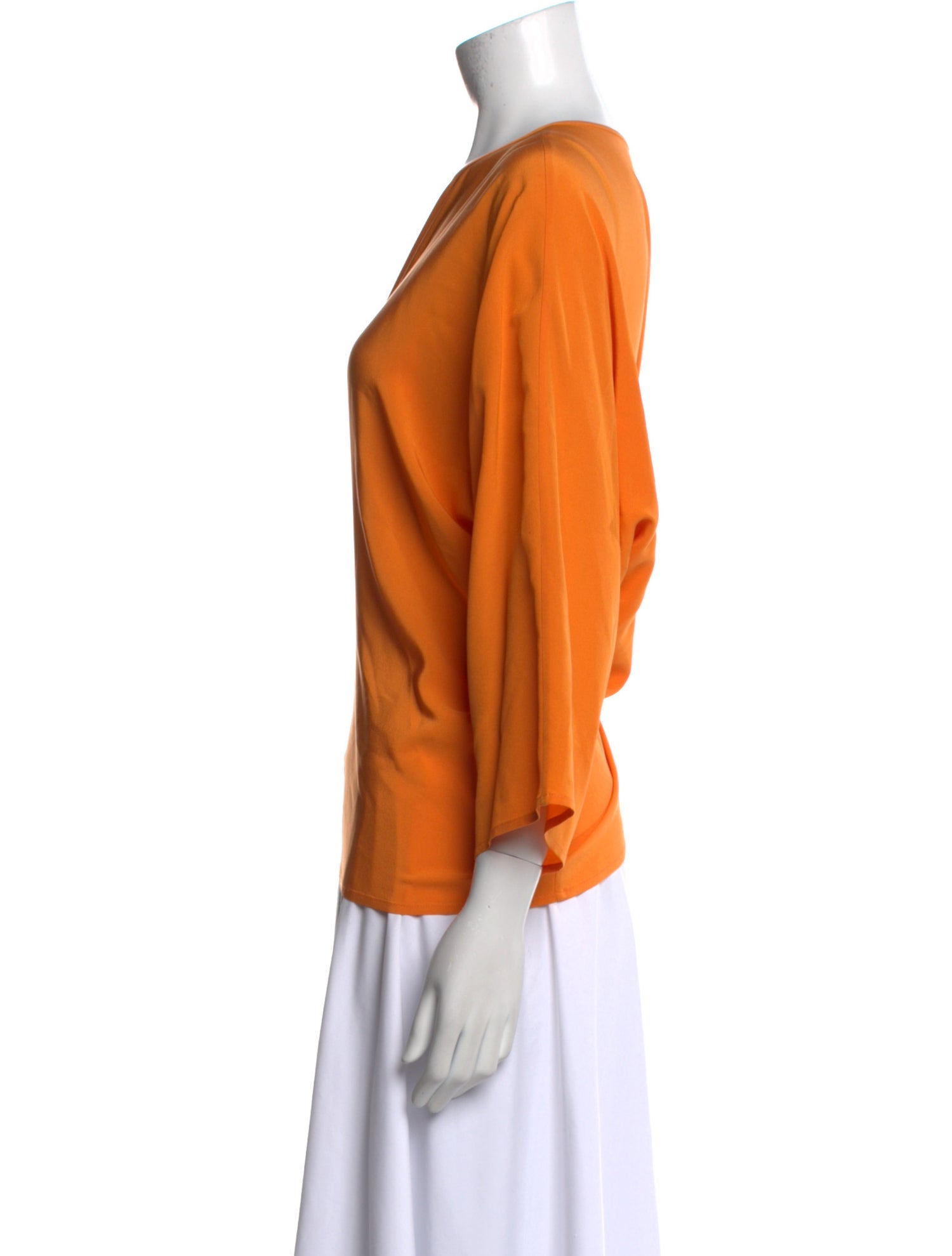 Eskandar Silk Bateau Neckline Blouse