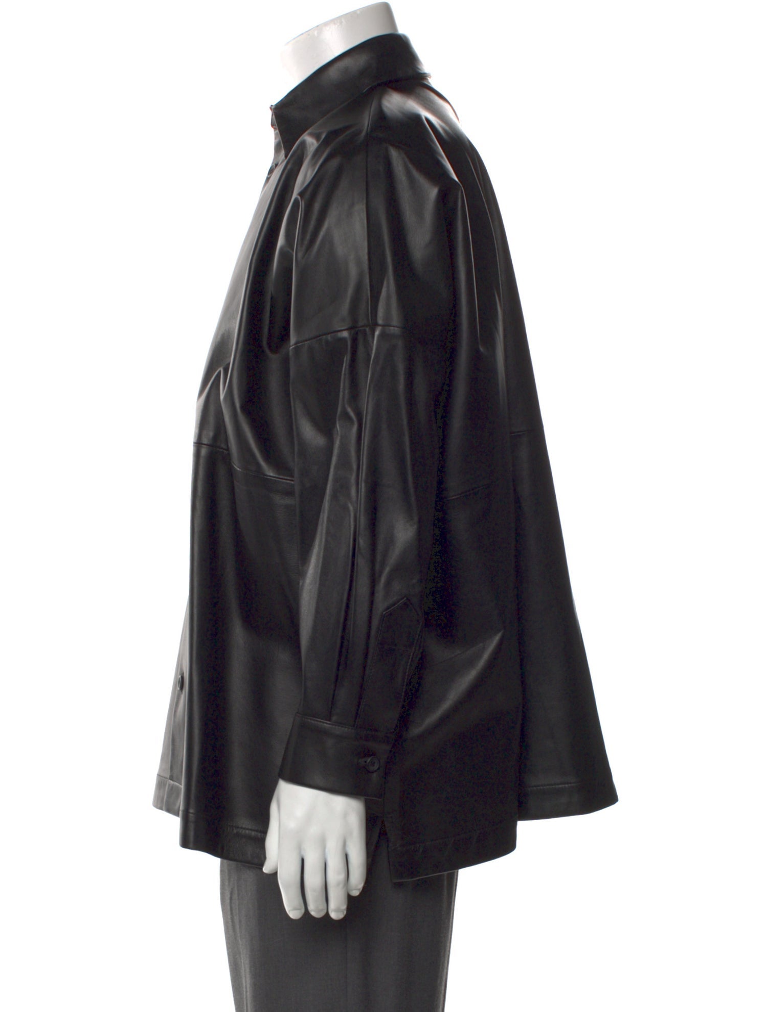 Eskandar Leather Long Sleeve Shirt w/ Tags