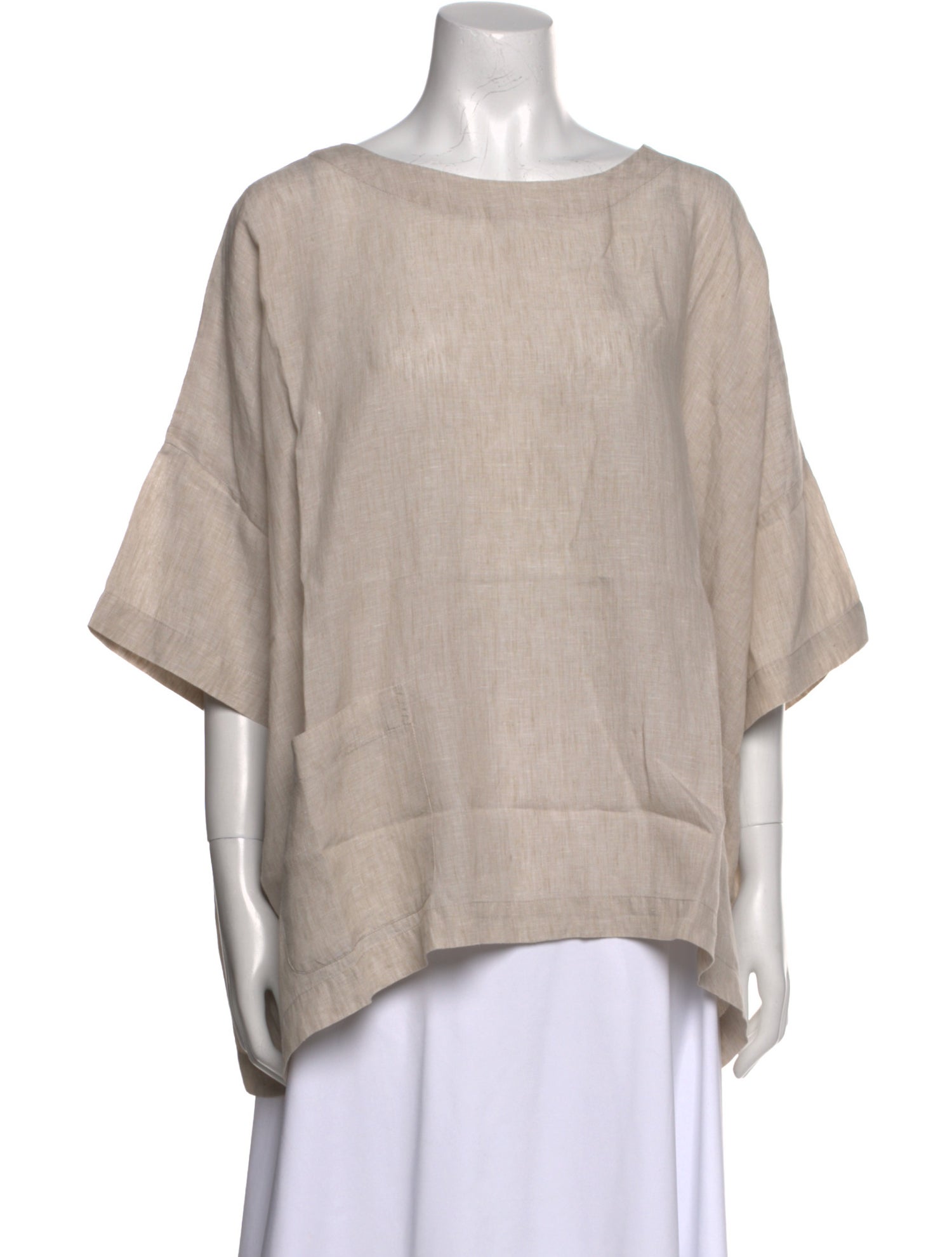 Eskandar Bateau Neckline Short Sleeve Top