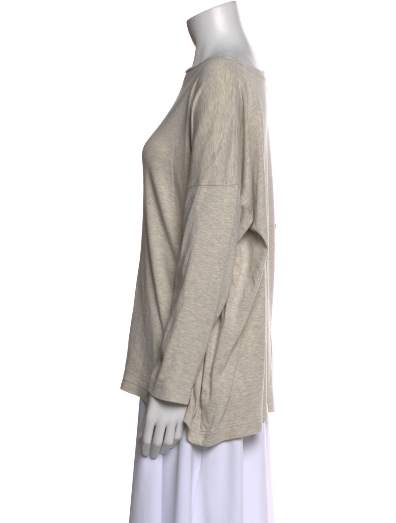 Eskandar Bateau Neckline Long Sleeve Sweatshirt