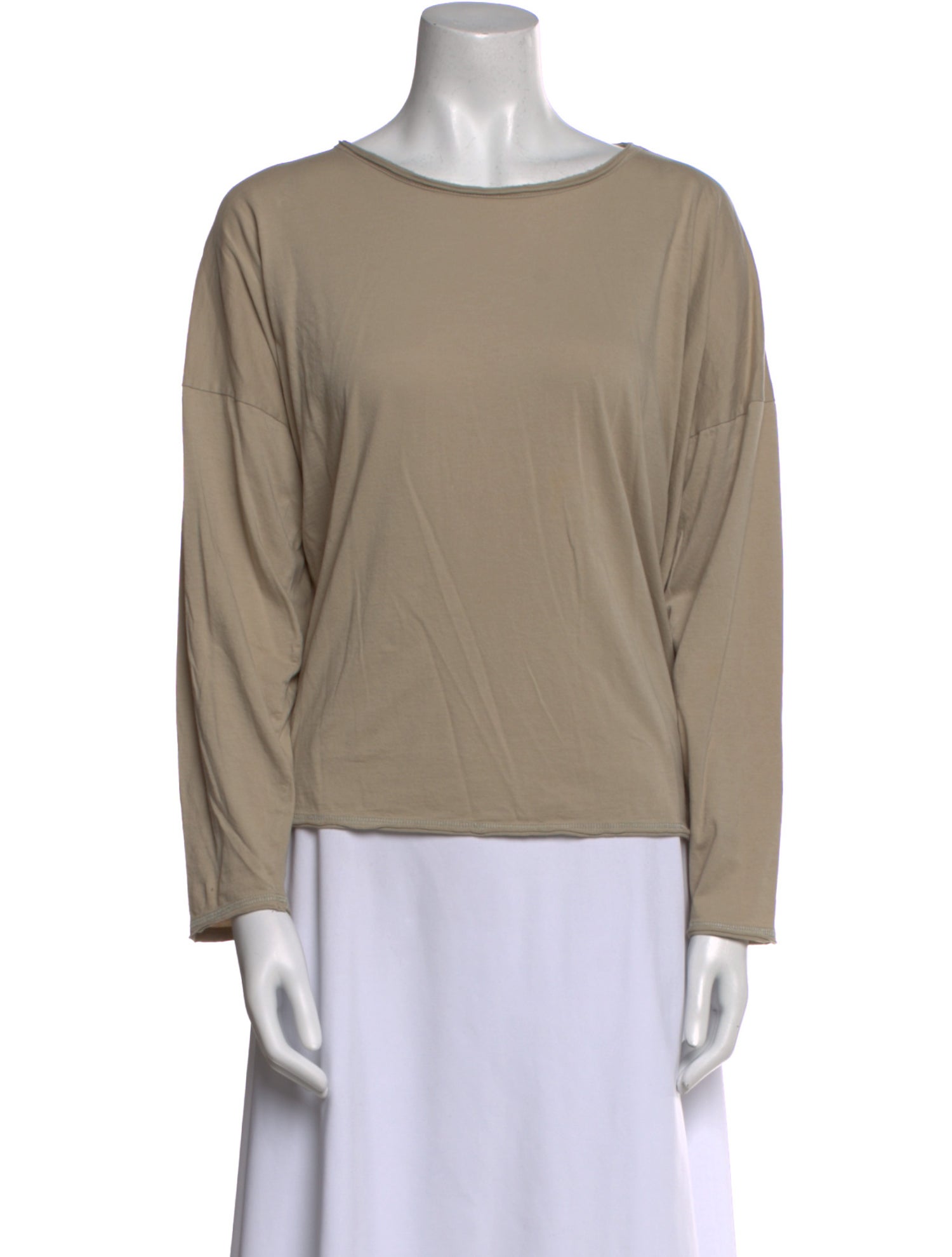 Eskandar Bateau Neckline Long Sleeve Sweatshirt