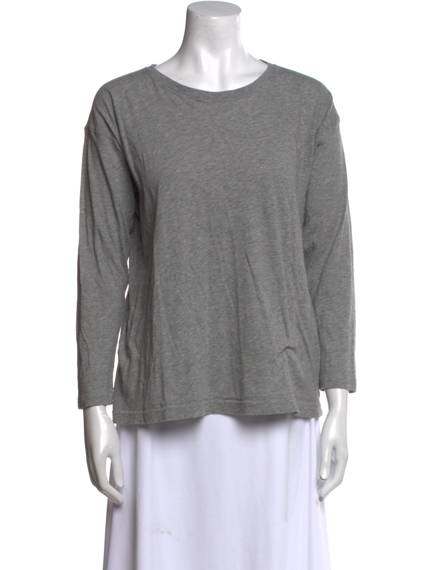 Eskandar Bateau Neckline Three-Quarter Sleeve Top