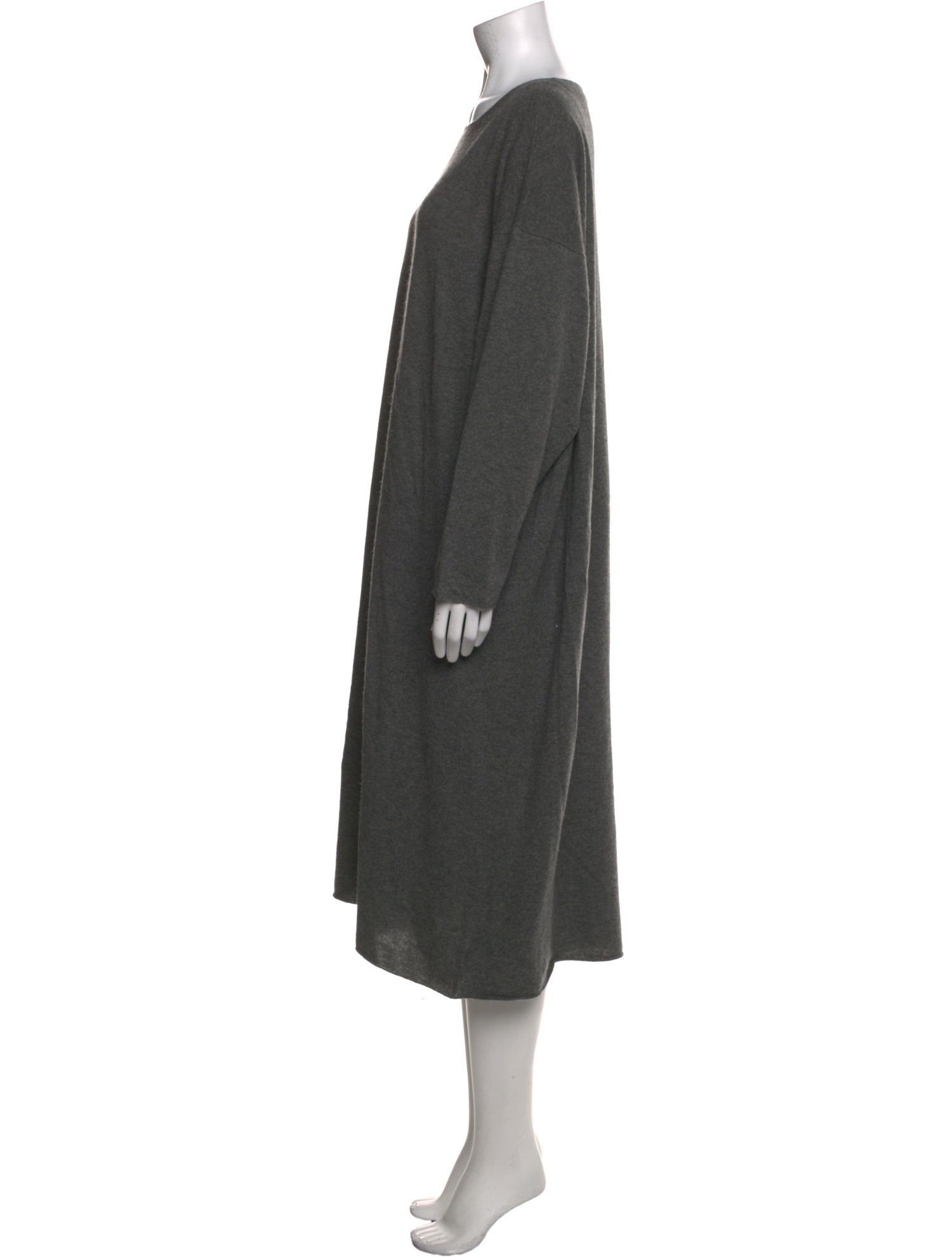 Eskandar Cashmere Midi Length Dress