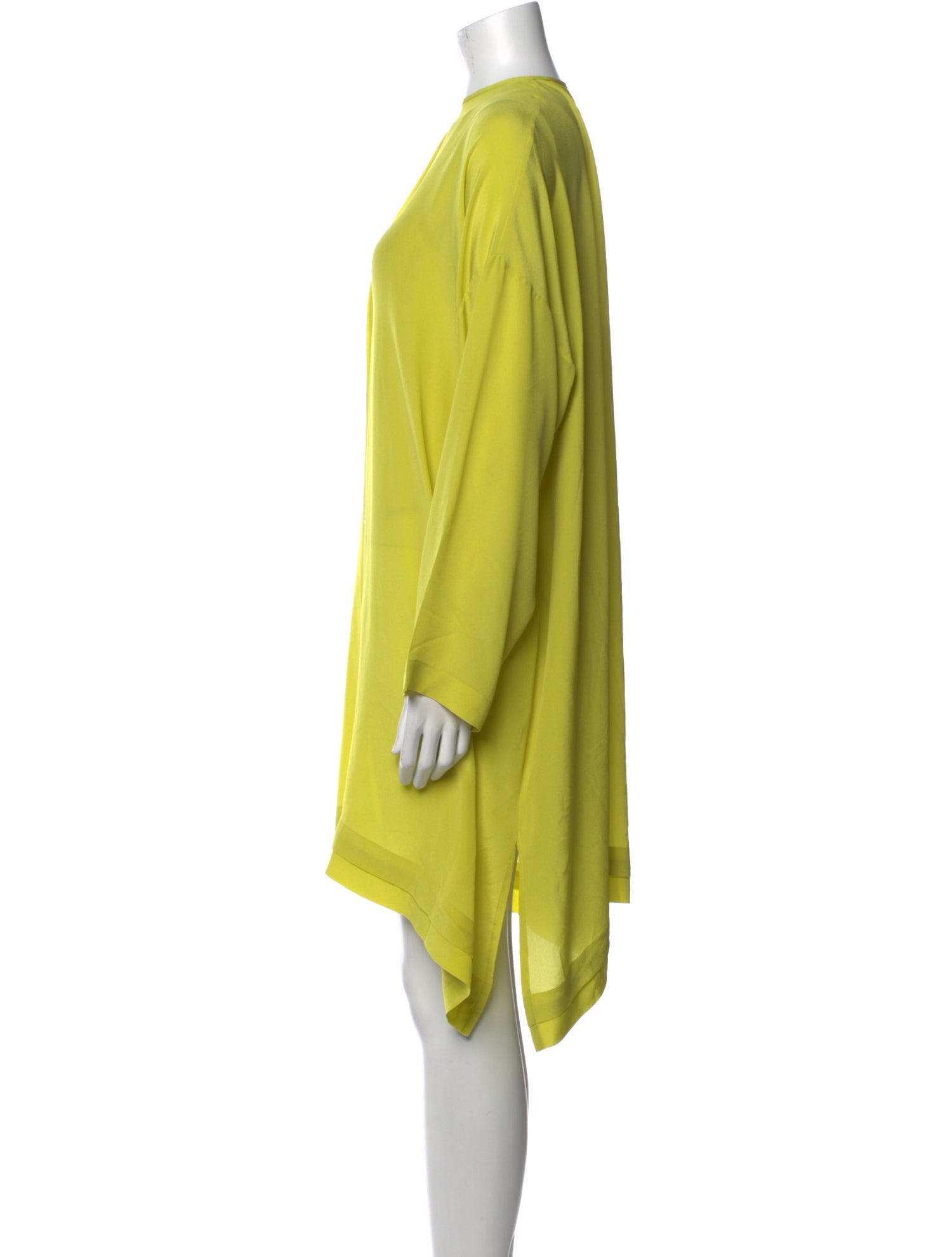Eskandar Silk Mock Neck Tunic