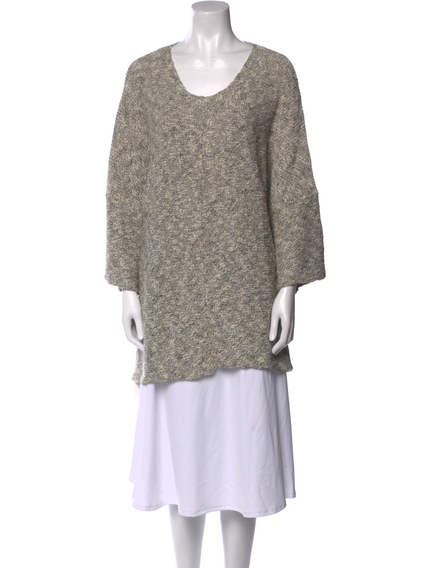 Eskandar Linen Scoop Neck Sweater