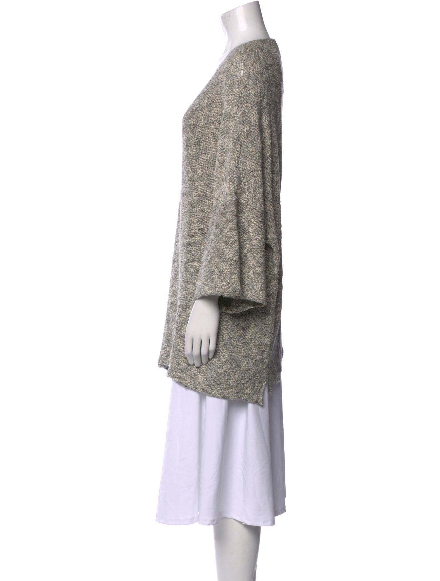 Eskandar Linen Scoop Neck Sweater