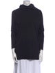 Eskandar Cowl Neck Three-Quarter Sleeve Sweatshirt