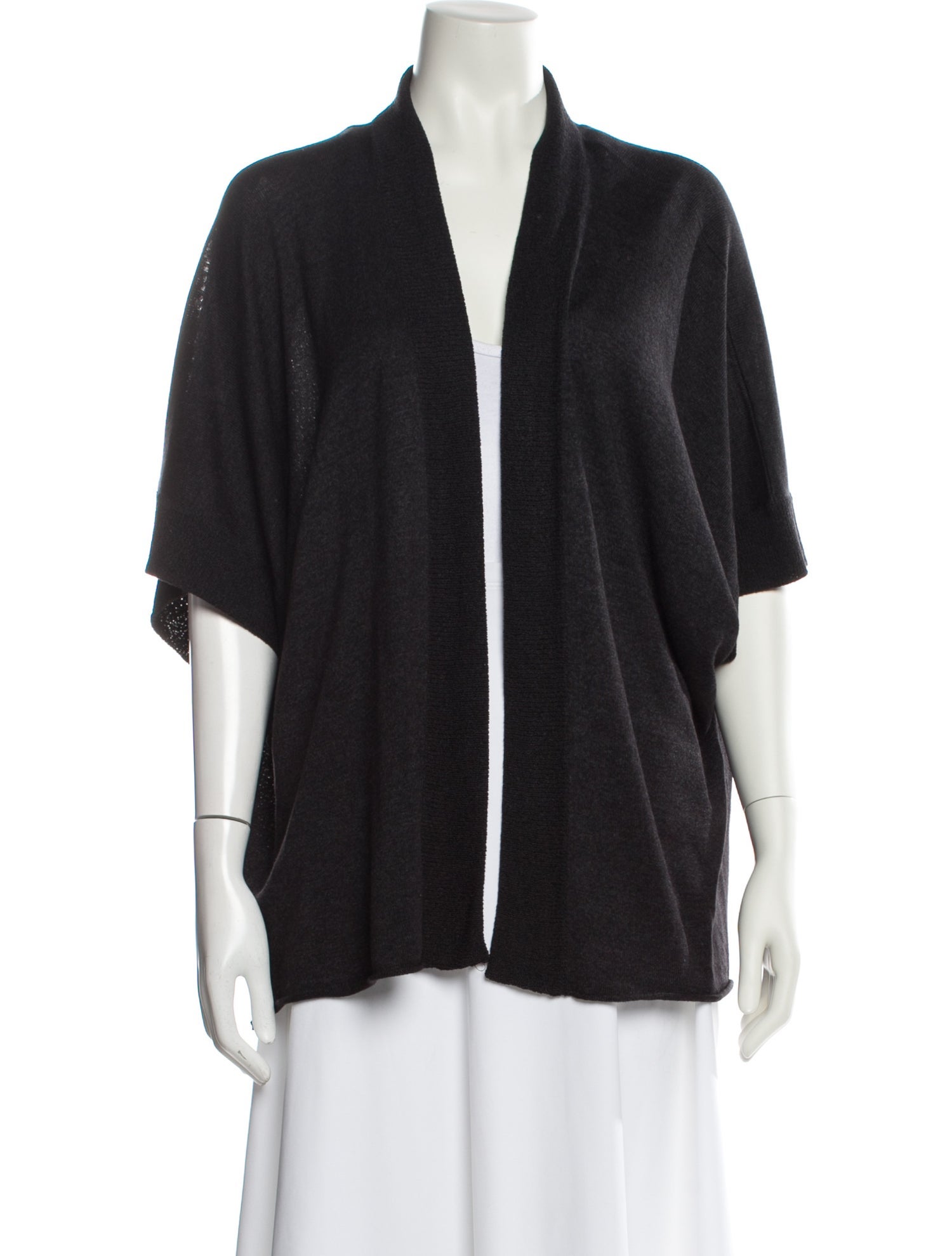 Eskandar Silk Open Front Sweater