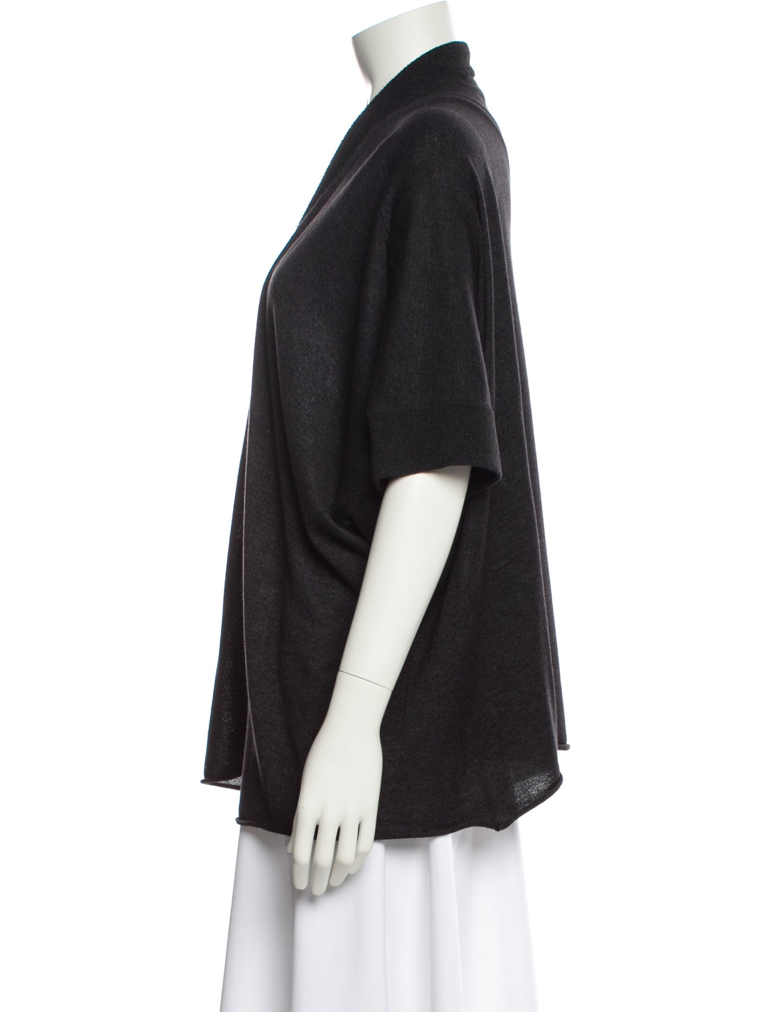 Eskandar Silk Open Front Sweater