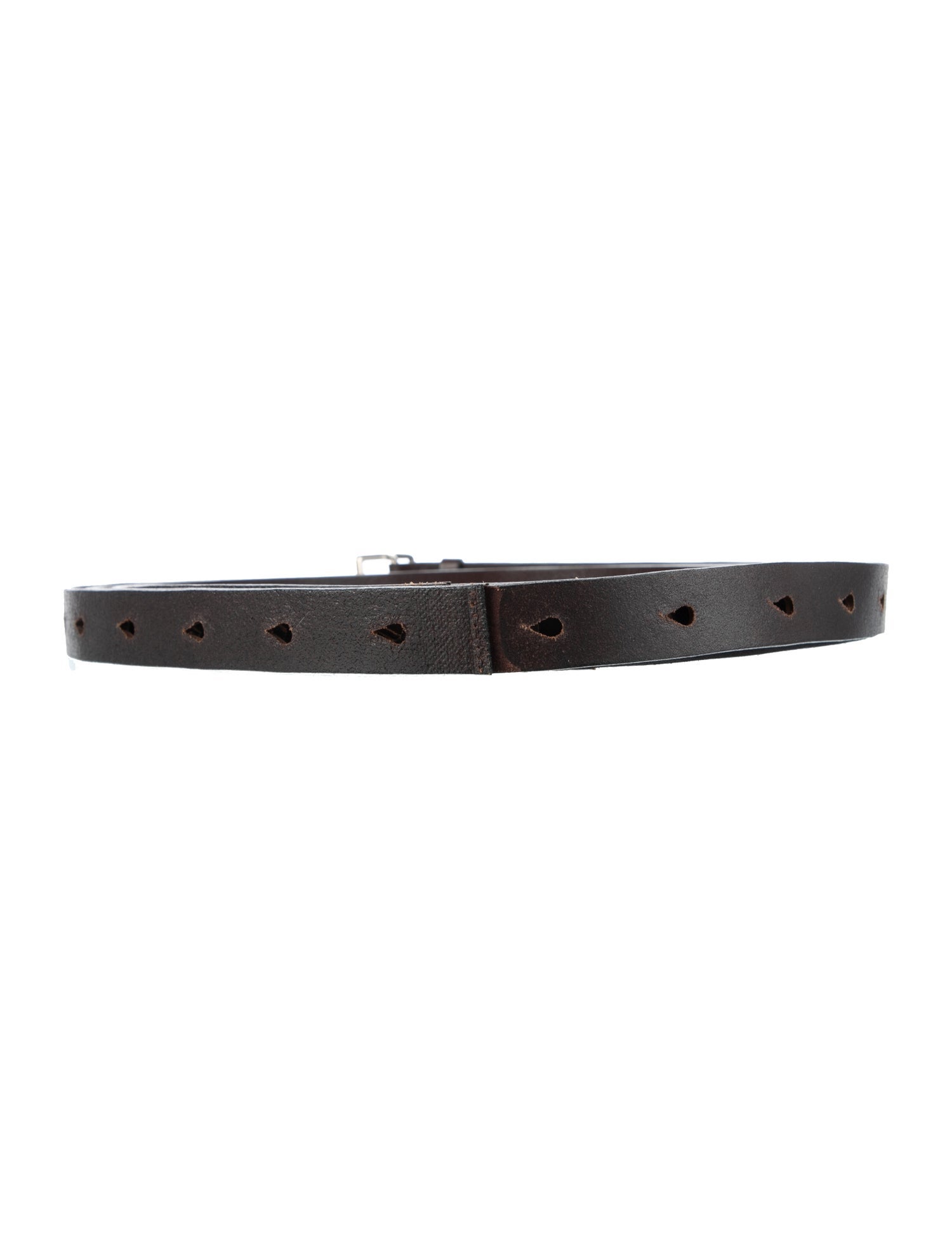 Eskandar Skinny Leather Belt