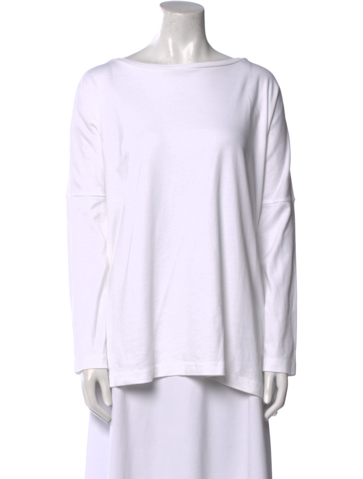 Eskandar Bateau Neckline Long Sleeve Tunic