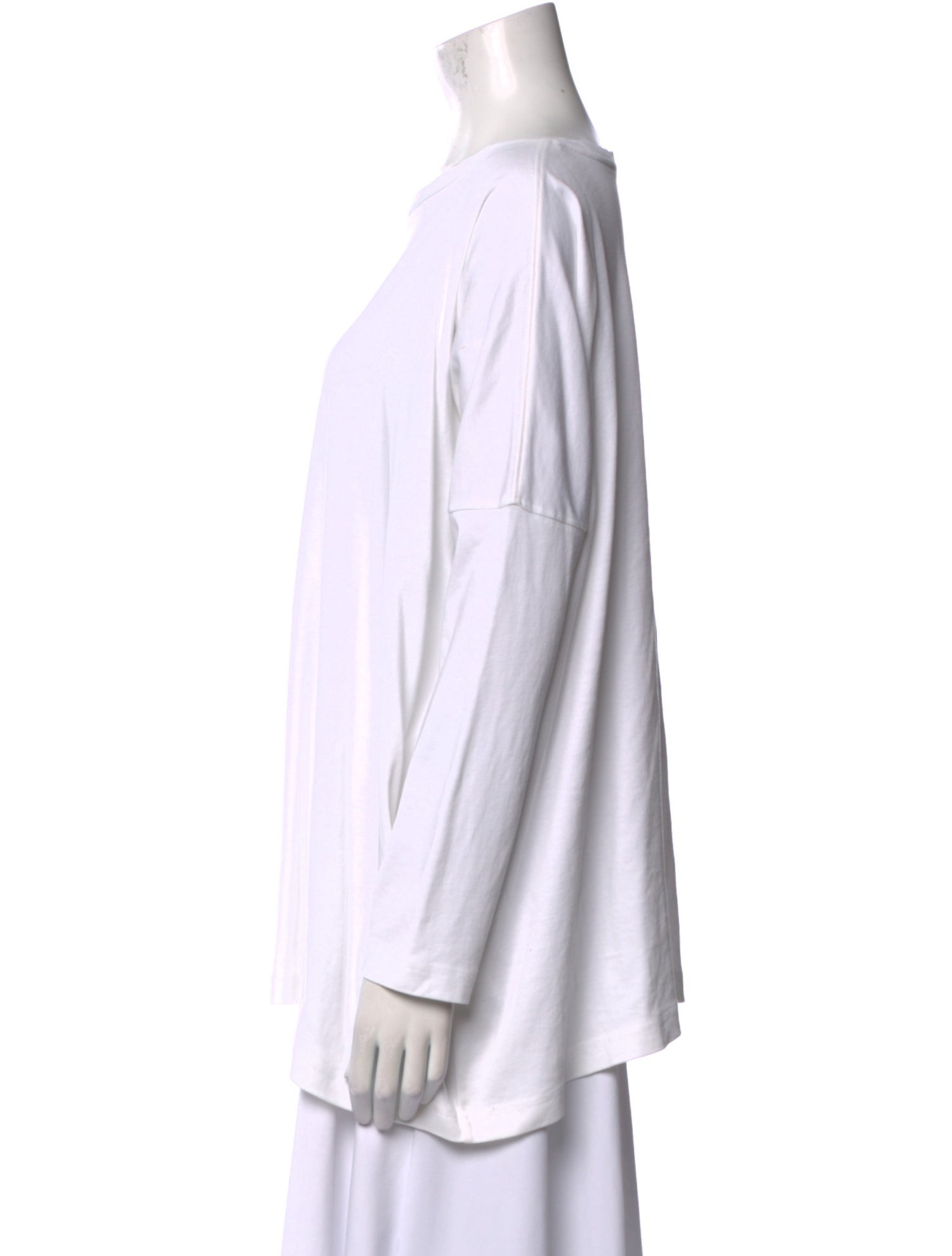 Eskandar Bateau Neckline Long Sleeve Tunic