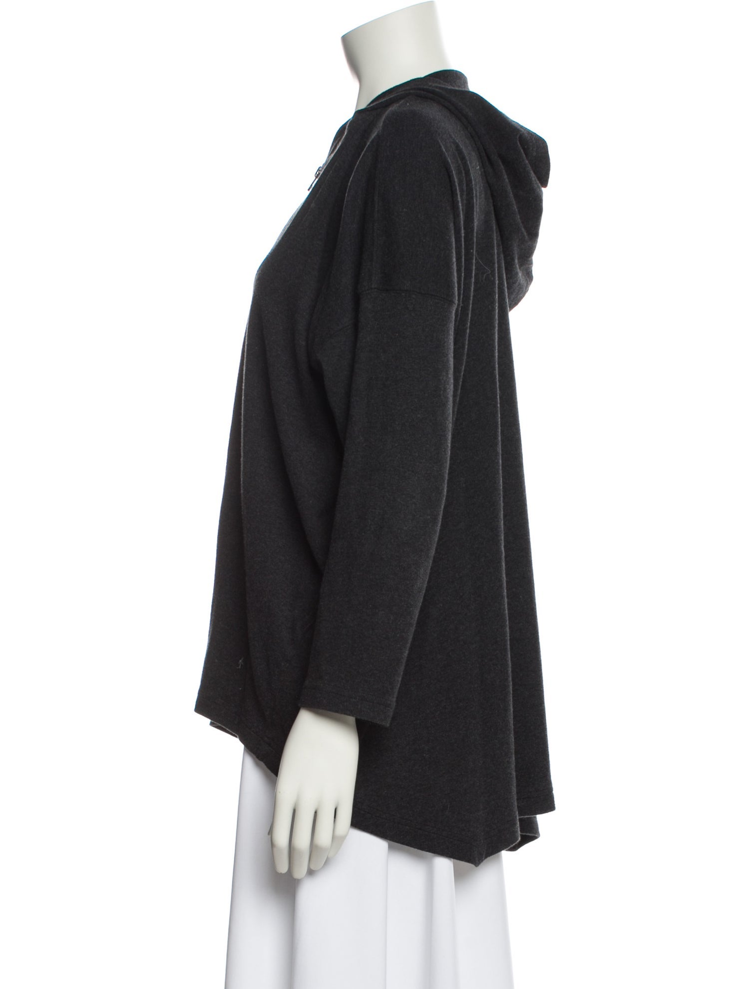 Eskandar V-Neck Long Sleeve Sweatshirt