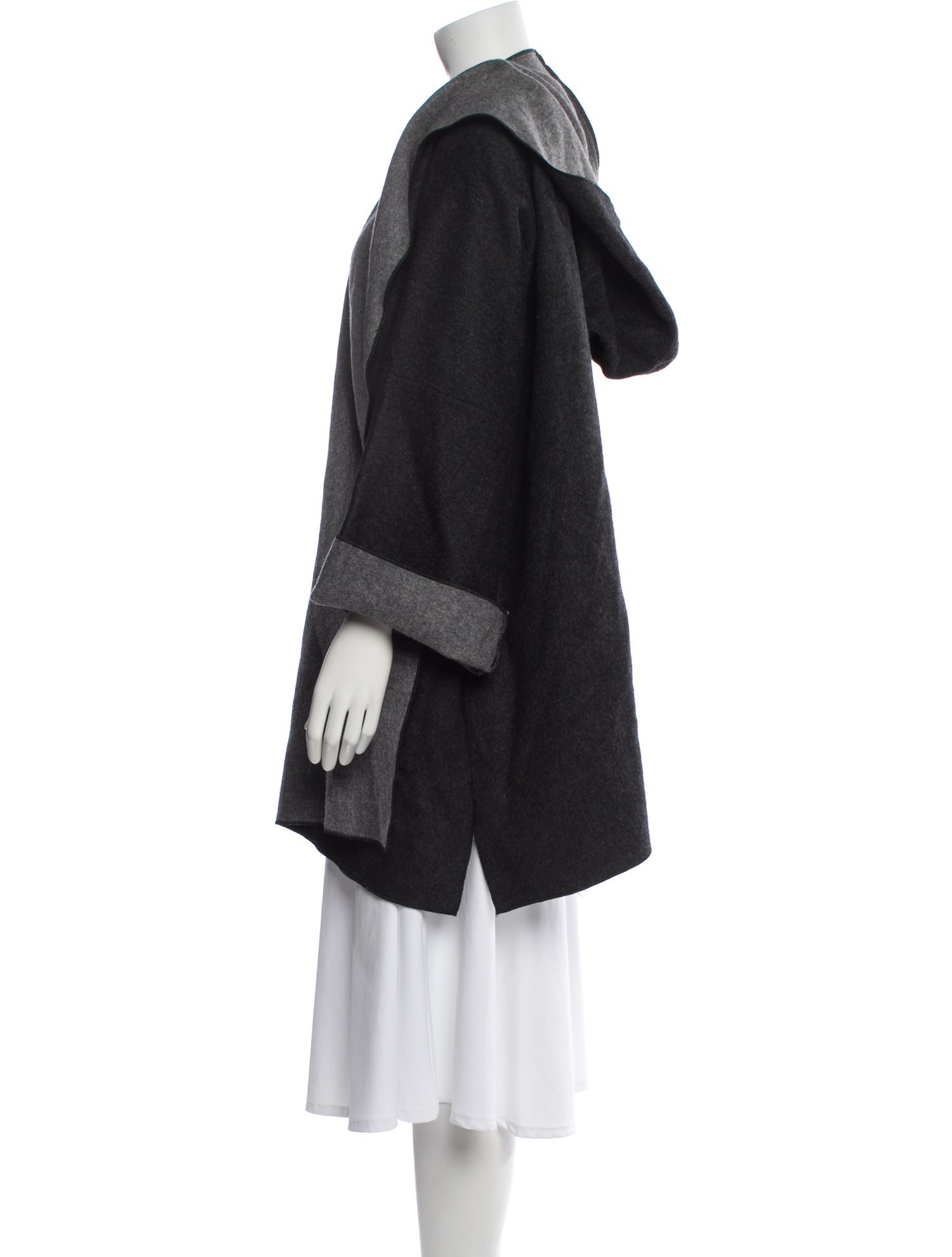 Eskandar Colorblock Pattern Coat