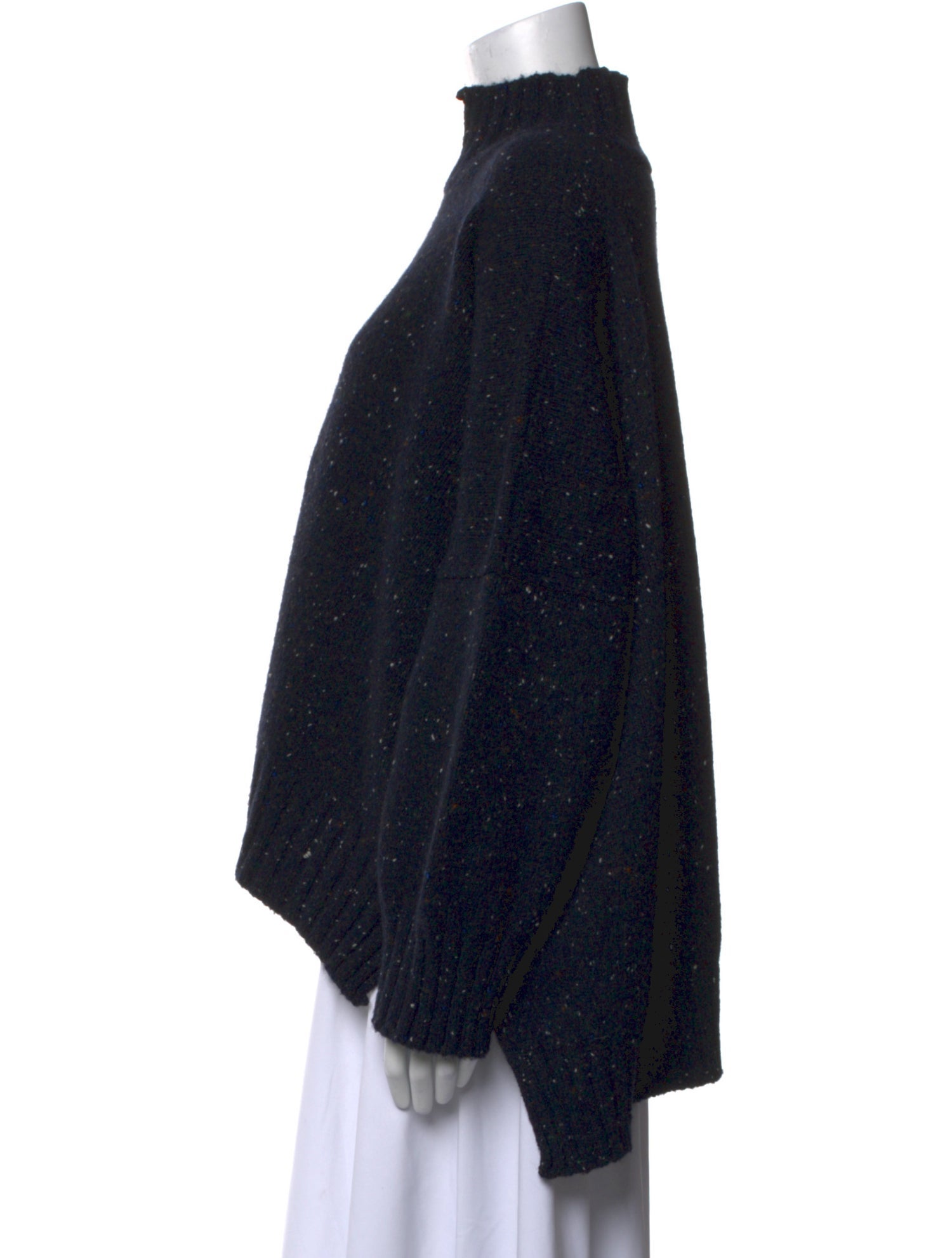 Eskandar Wool Mock Neck Sweater