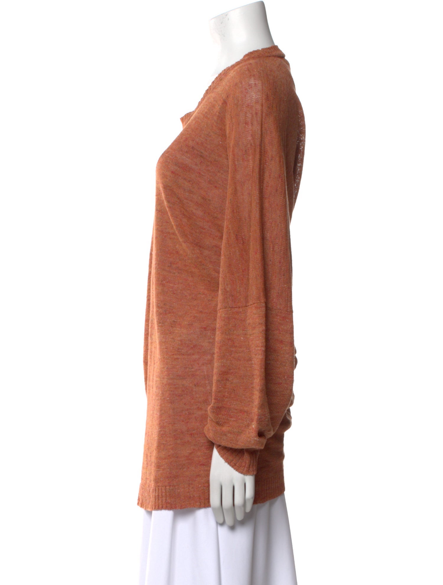 Eskandar Linen Scoop Neck Sweatshirt