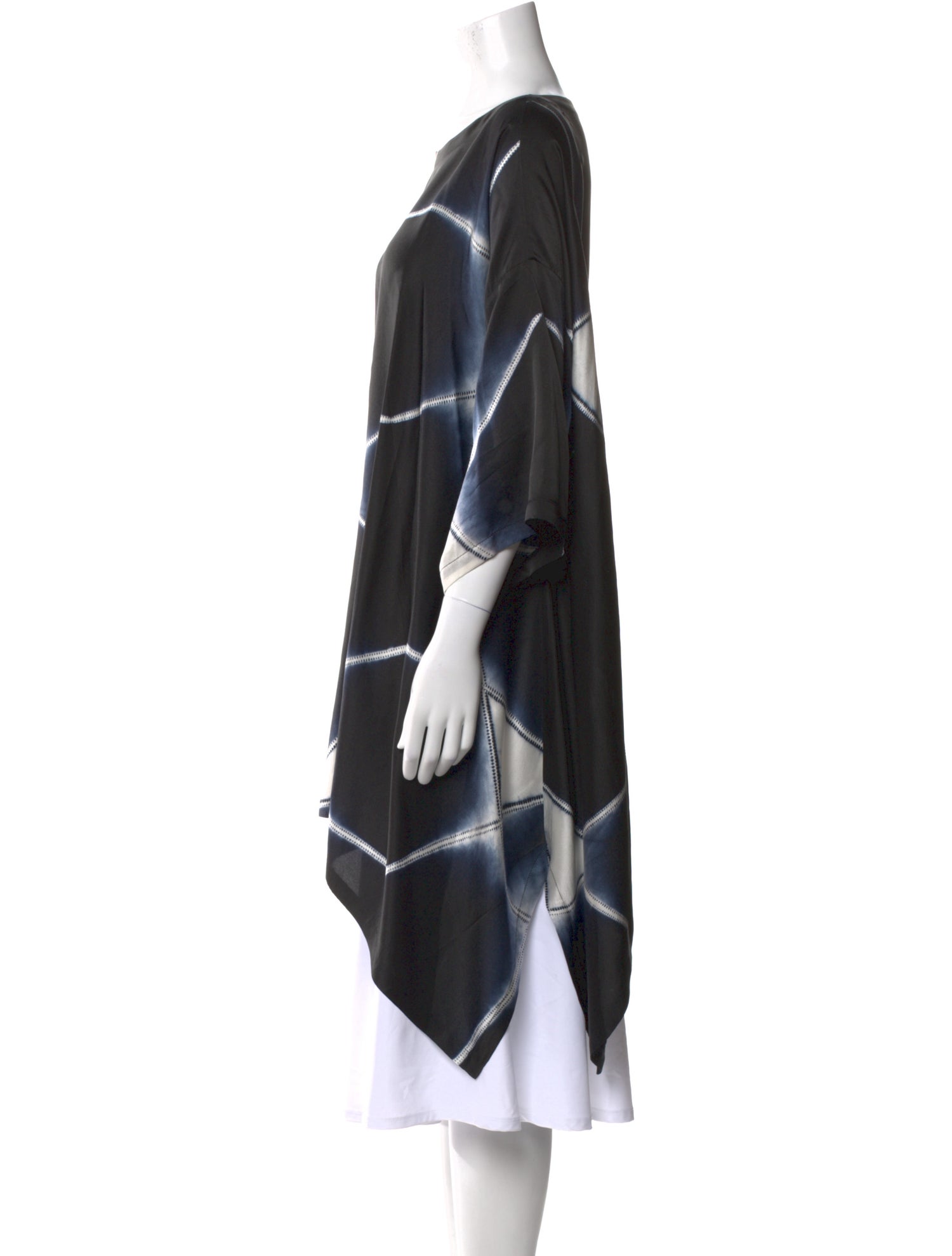 Eskandar Silk Bateau Neckline Tunic