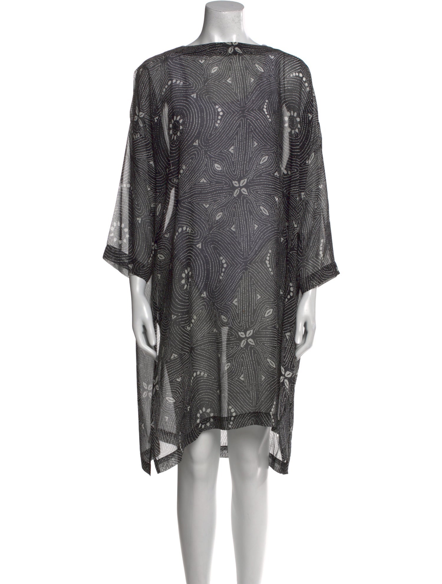 Eskandar Silk Knee-Length Dress