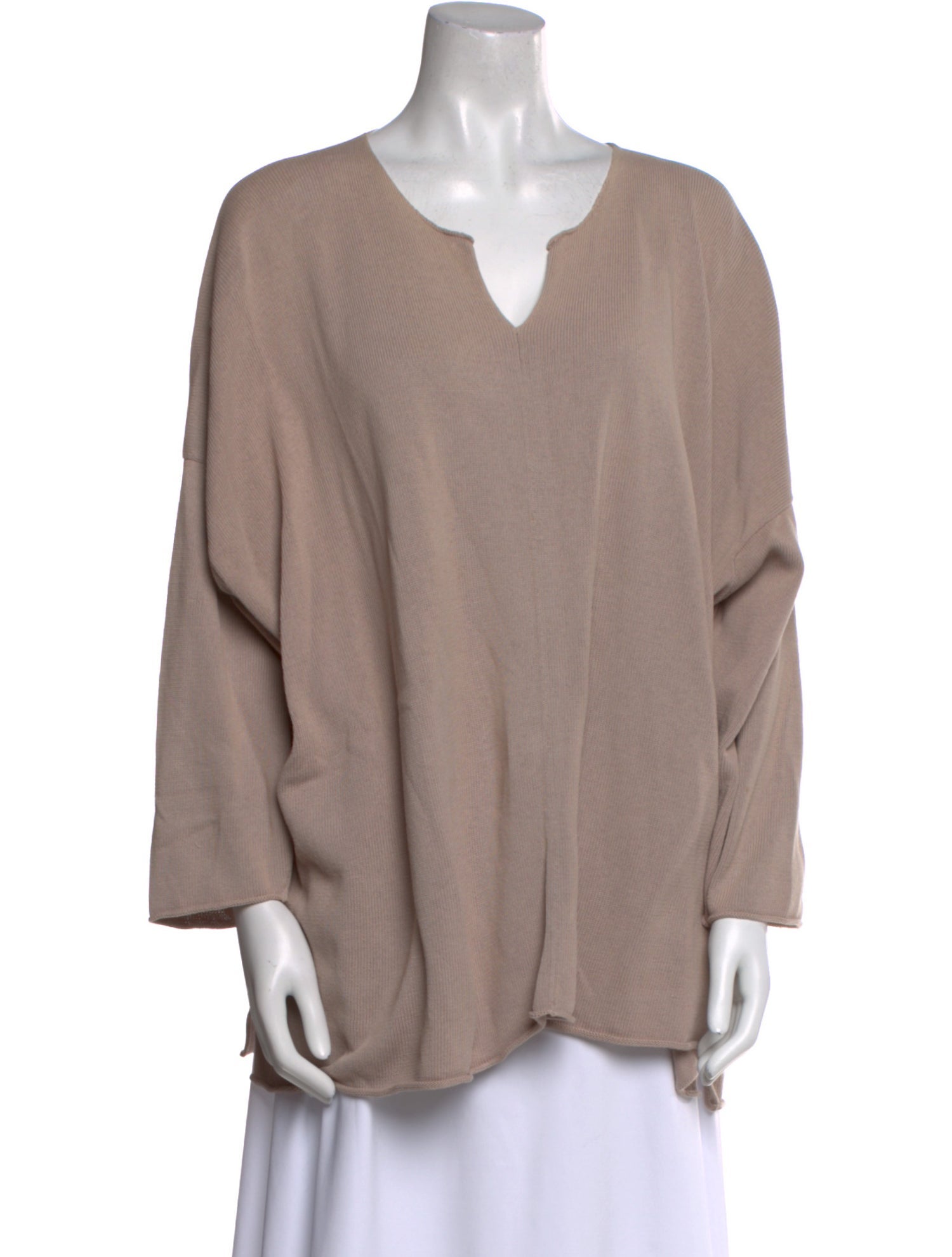 Eskandar V-Neck Long Sleeve Tunic