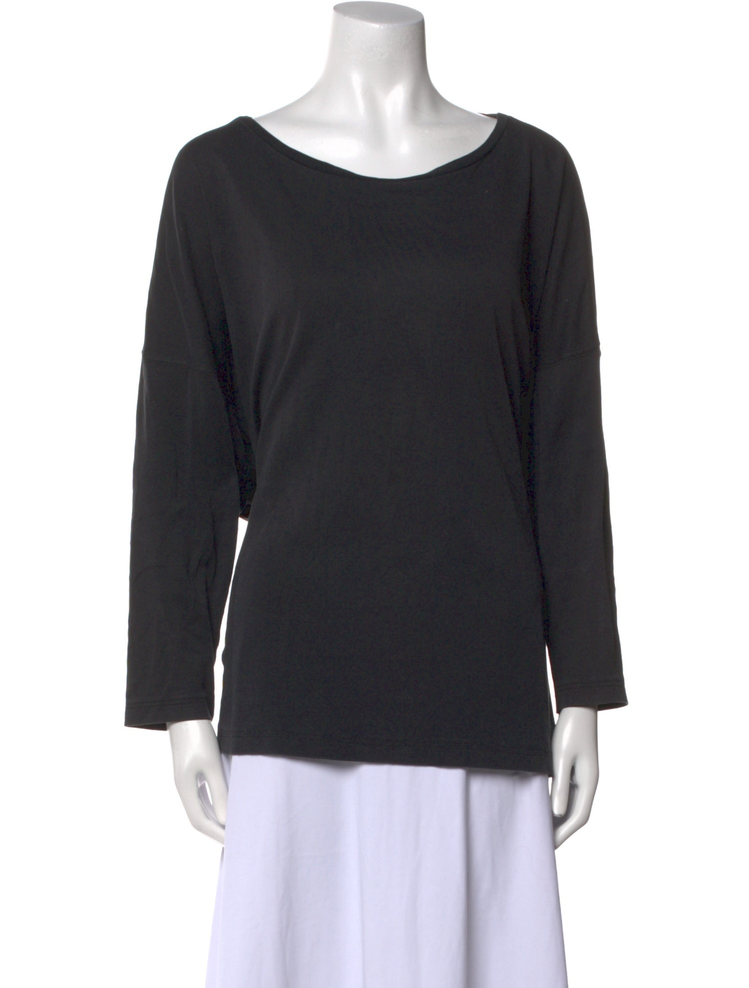 Eskandar Scoop Neck Long Sleeve Sweatshirt