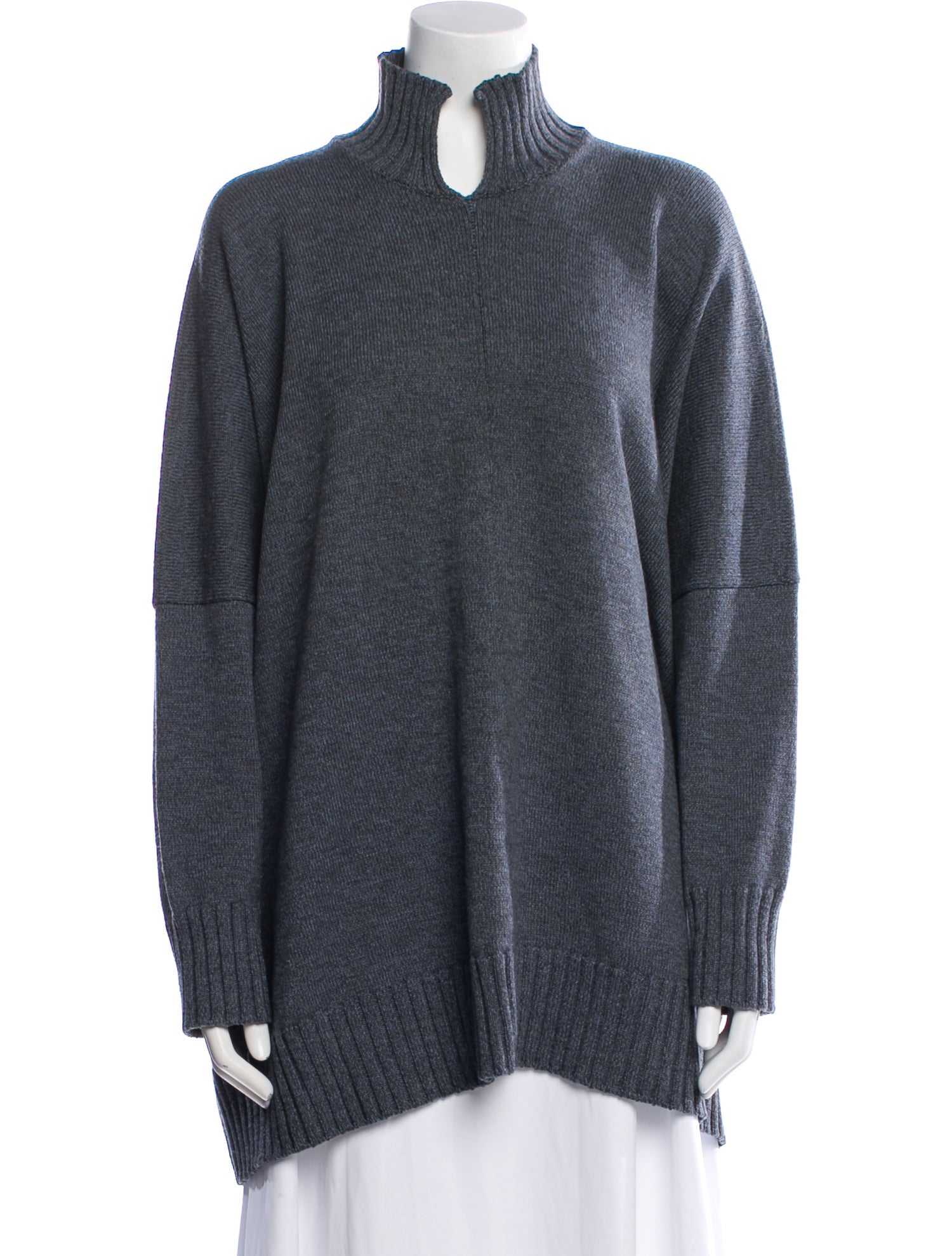Eskandar Merino Wool Mock Neck Sweater