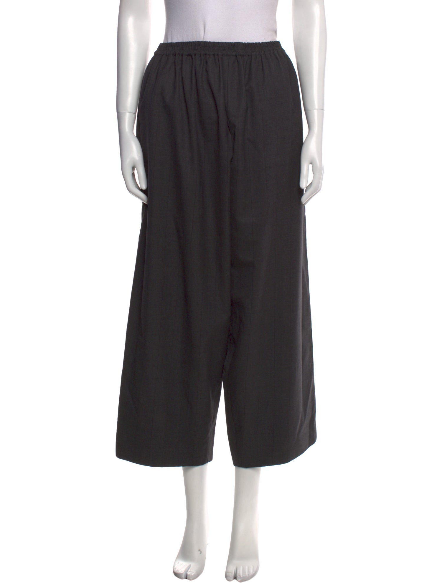 Eskandar Wool Wide Leg Pants