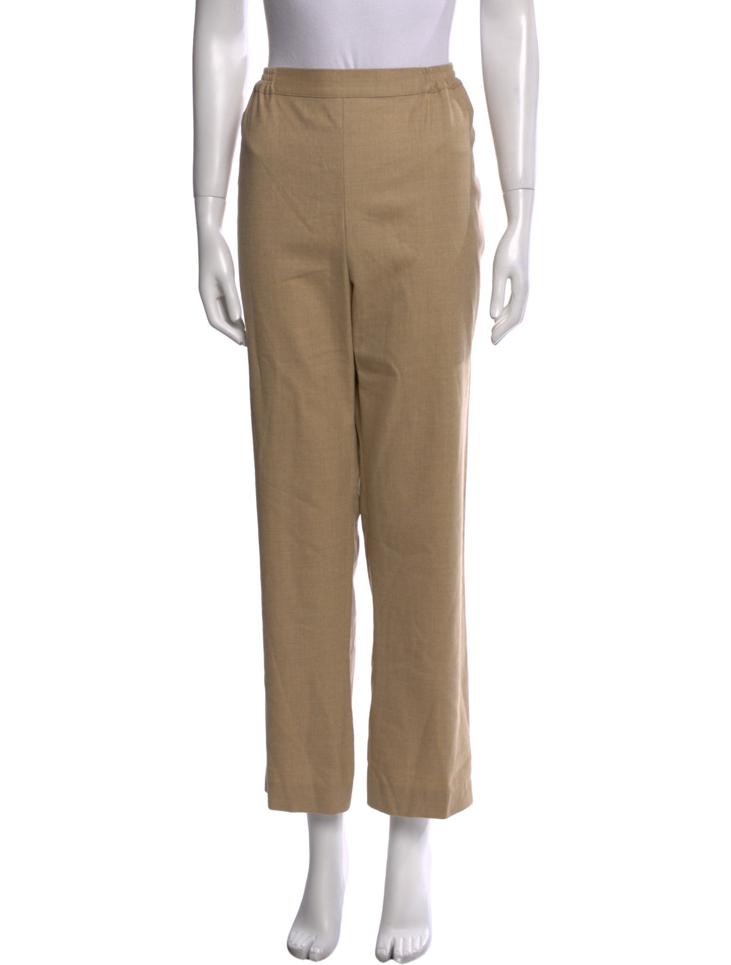 Eskandar Wool Straight Leg Pants