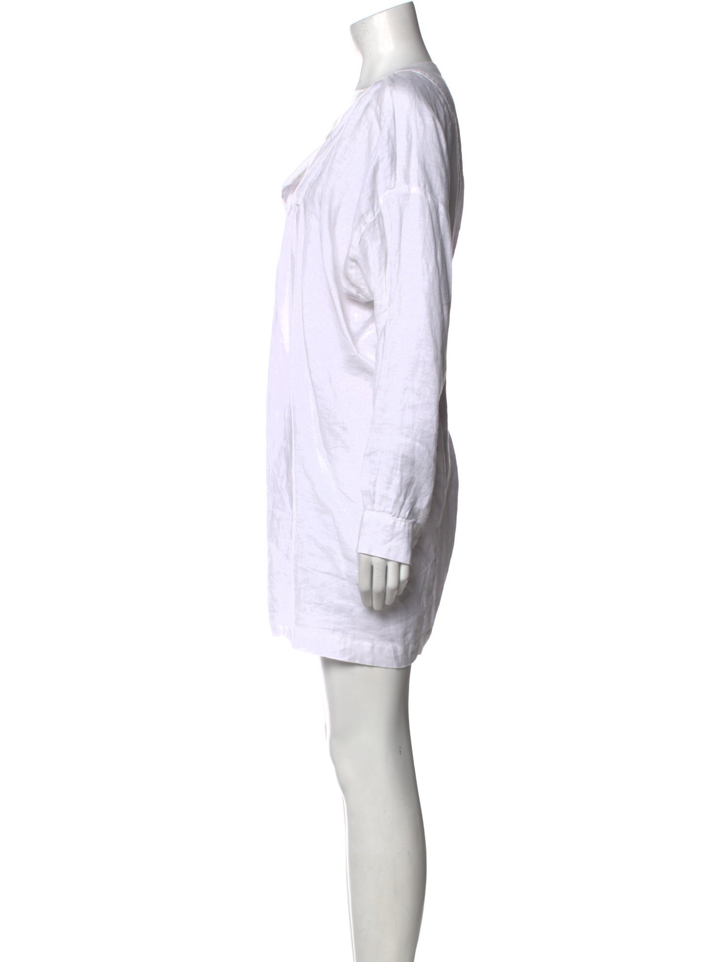 Eskandar V-Neck Mini Dress