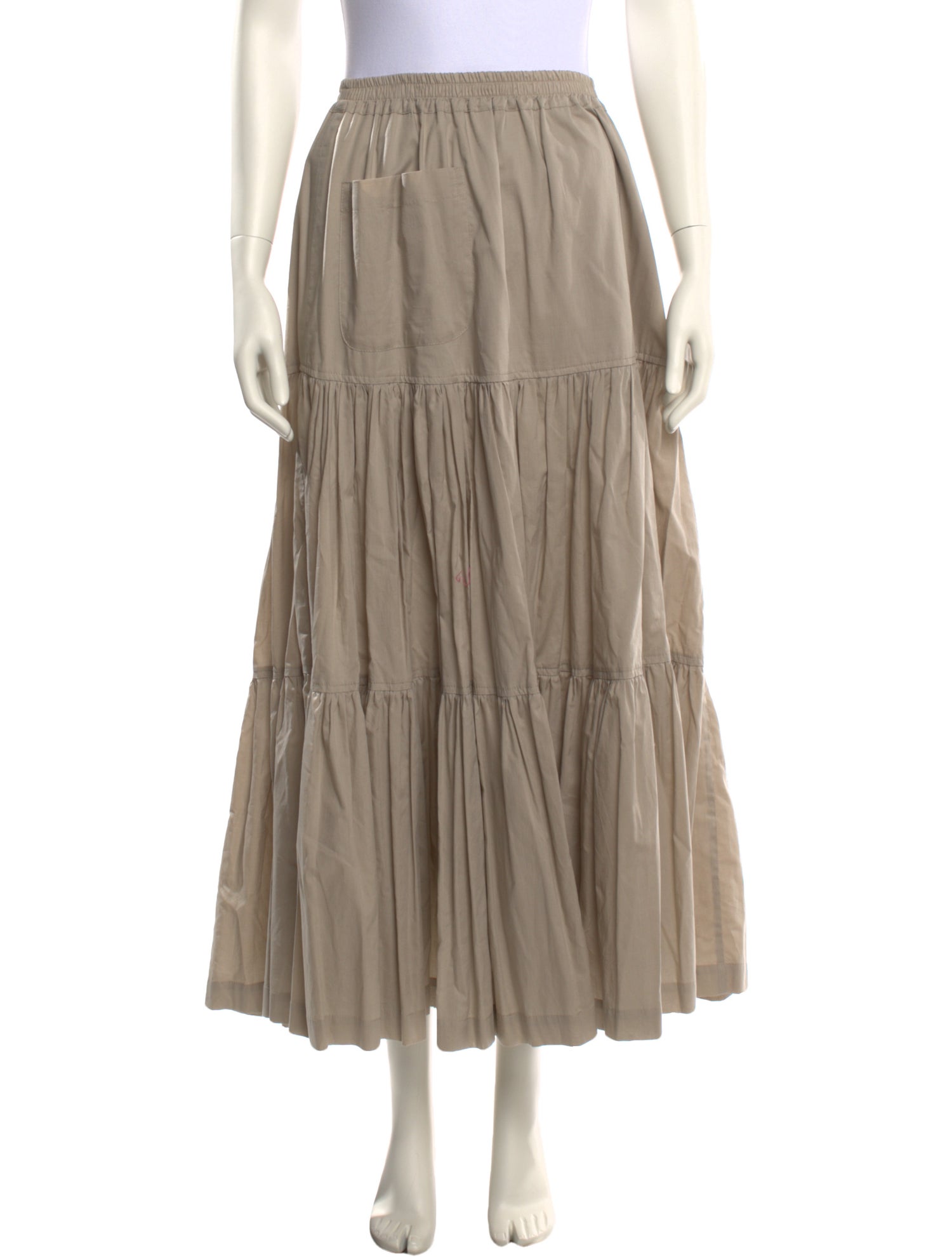 Eskandar Midi Length Skirt