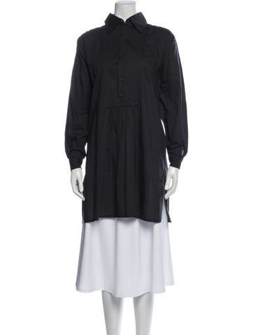 Pre-owned Eskandar Linen Long Sleeve Tunic In Gray