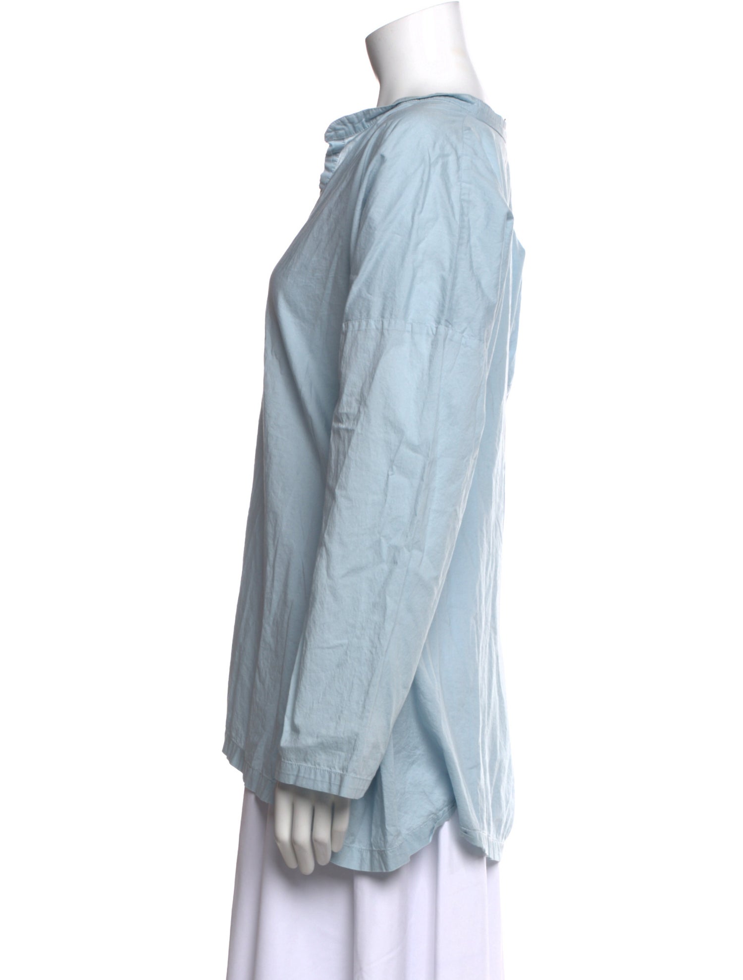 Eskandar V-Neck Long Sleeve Tunic