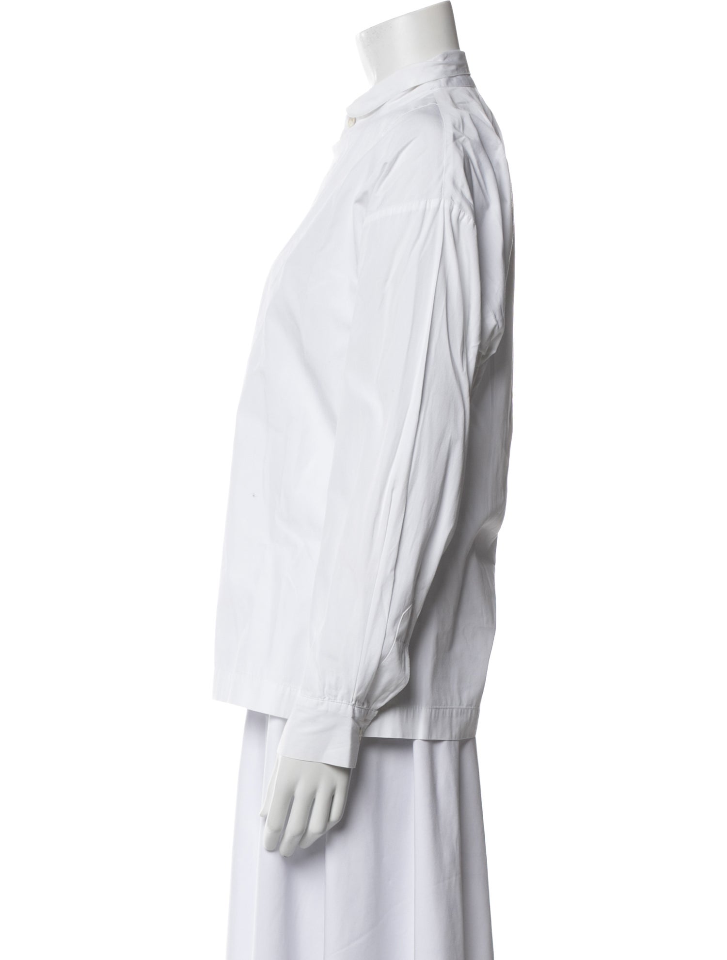Eskandar Long Sleeve Button-Up Top