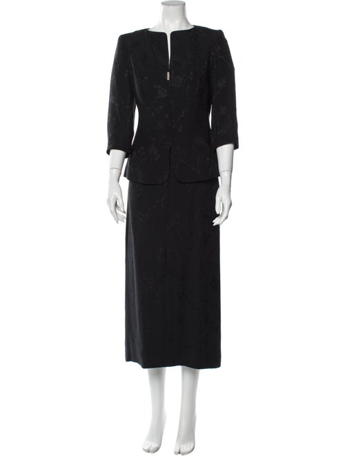 Escada Margaretha Ley Skirt Suit Black