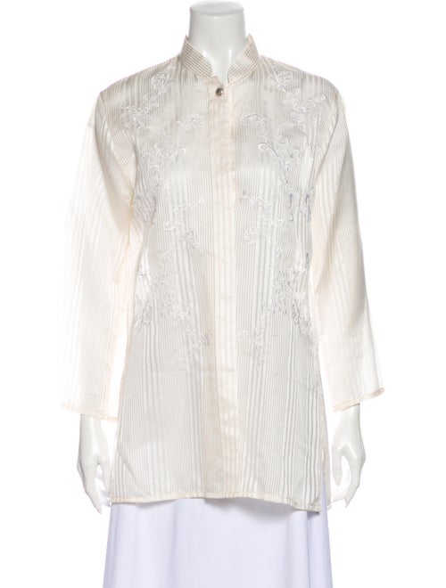 Escada Margaretha Ley Silk Striped Tunic