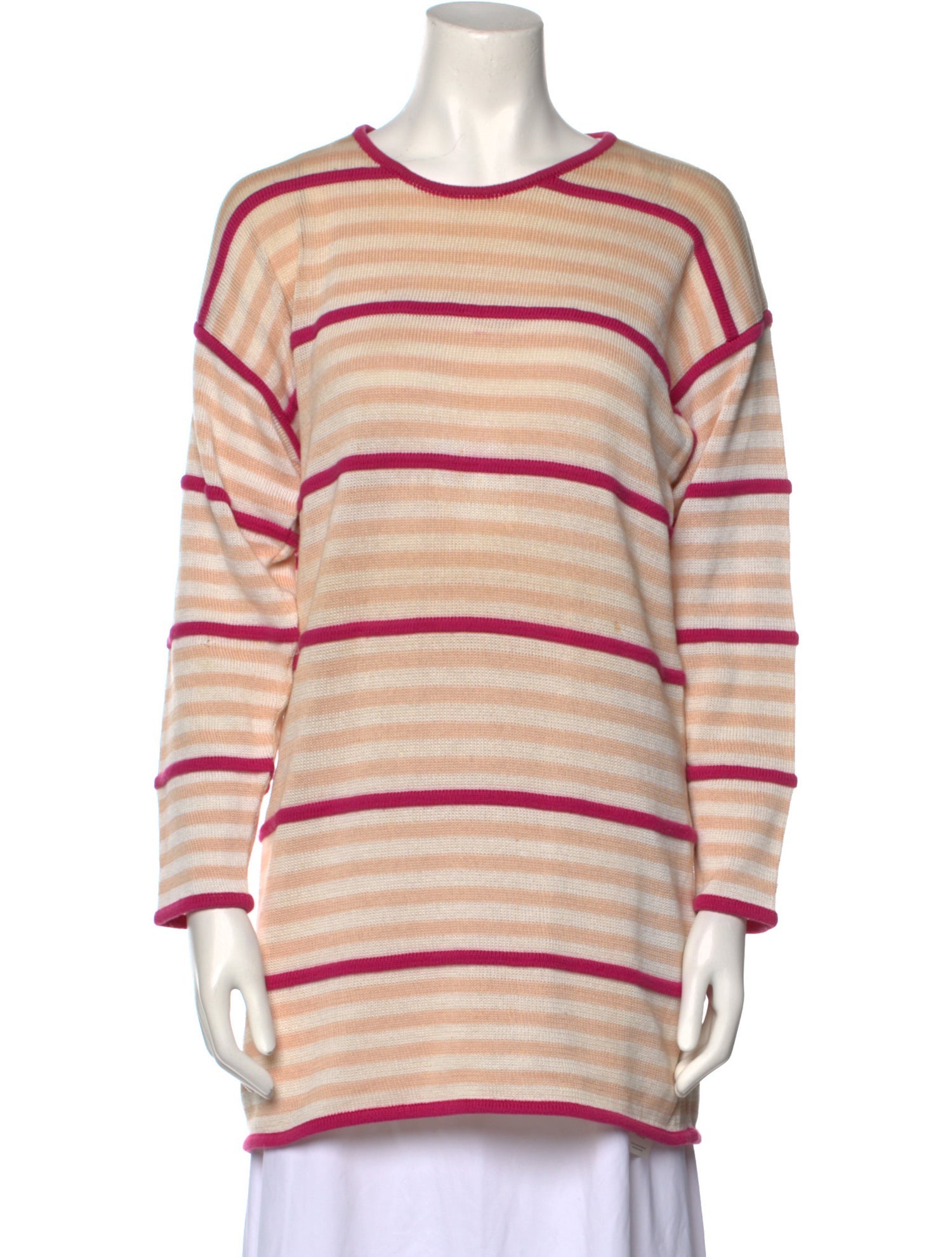 Escada Margaretha Ley Striped Scoop Neck Sweater