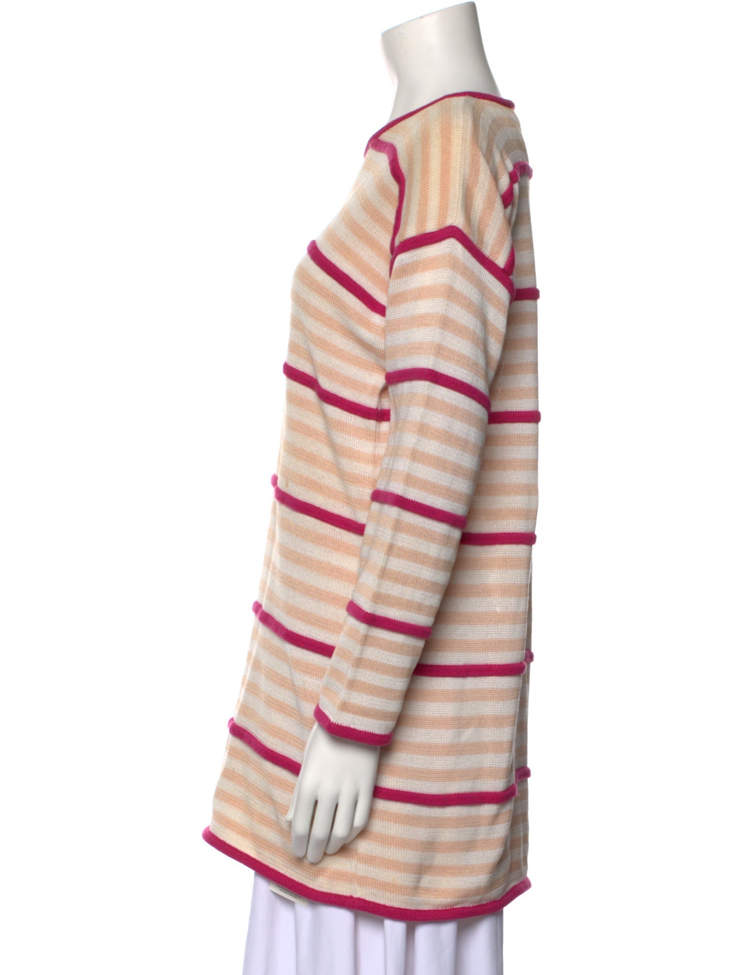 Escada Margaretha Ley Striped Scoop Neck Sweater