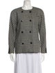 Escada Margaretha Ley Wool Houndstooth Print Coat