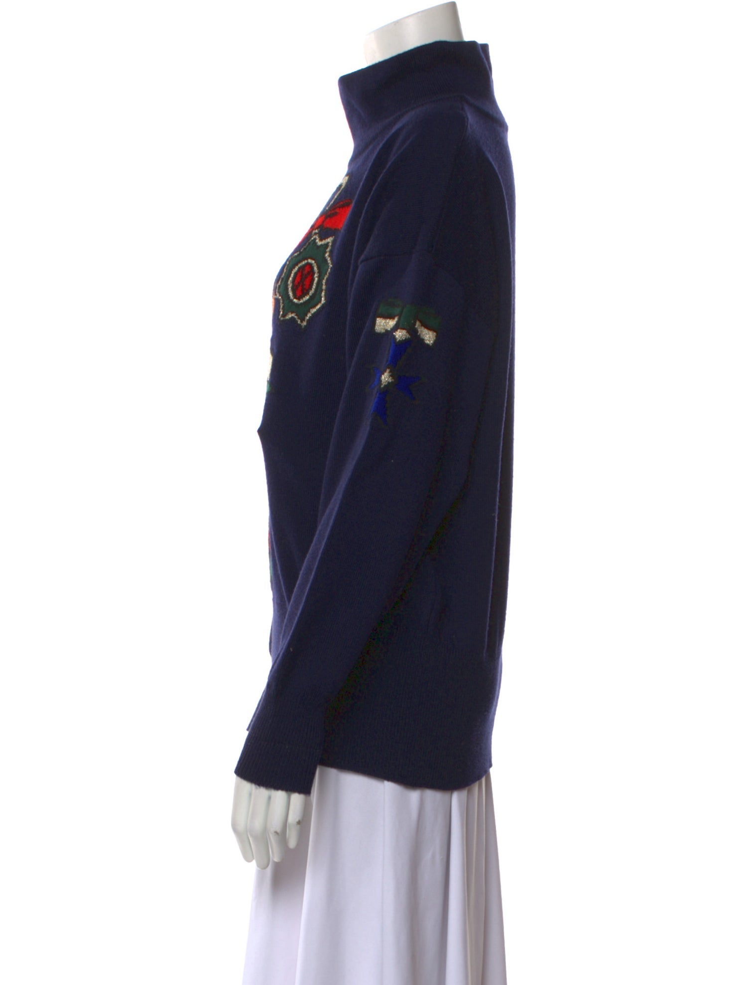 Escada Margaretha Ley Virgin Wool Printed Sweater