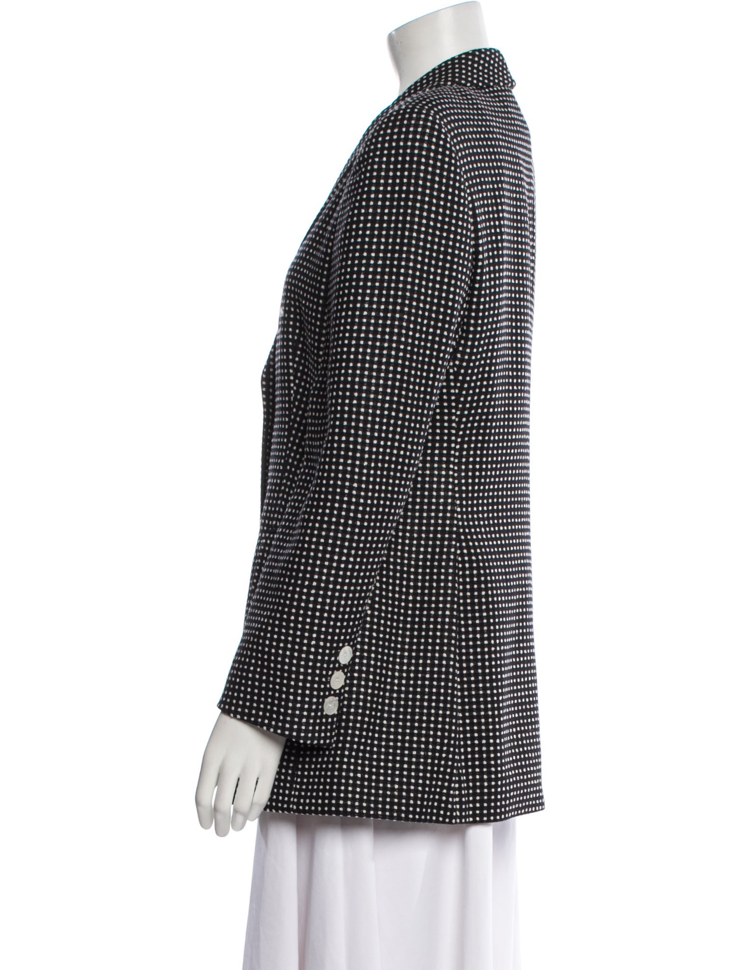 Escada Margaretha Ley Wool Polka Dot Print Blazer
