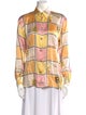 Escada Margaretha Ley Silk Printed Button-Up Top