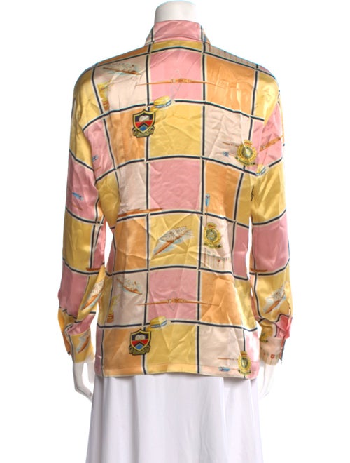 Escada Margaretha Ley Silk Printed Button-Up Top