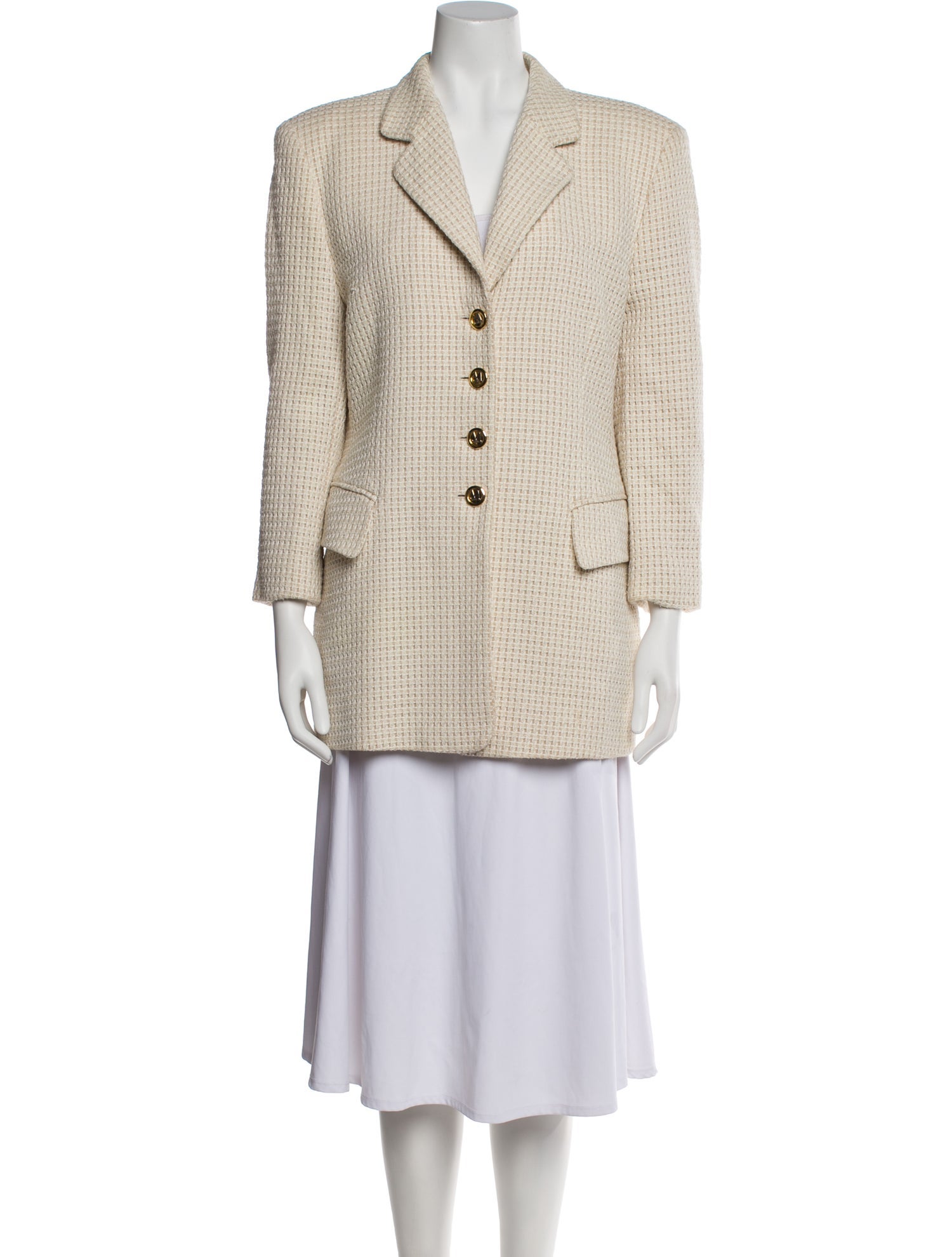 Escada Margaretha Ley Tweed Pattern Blazer