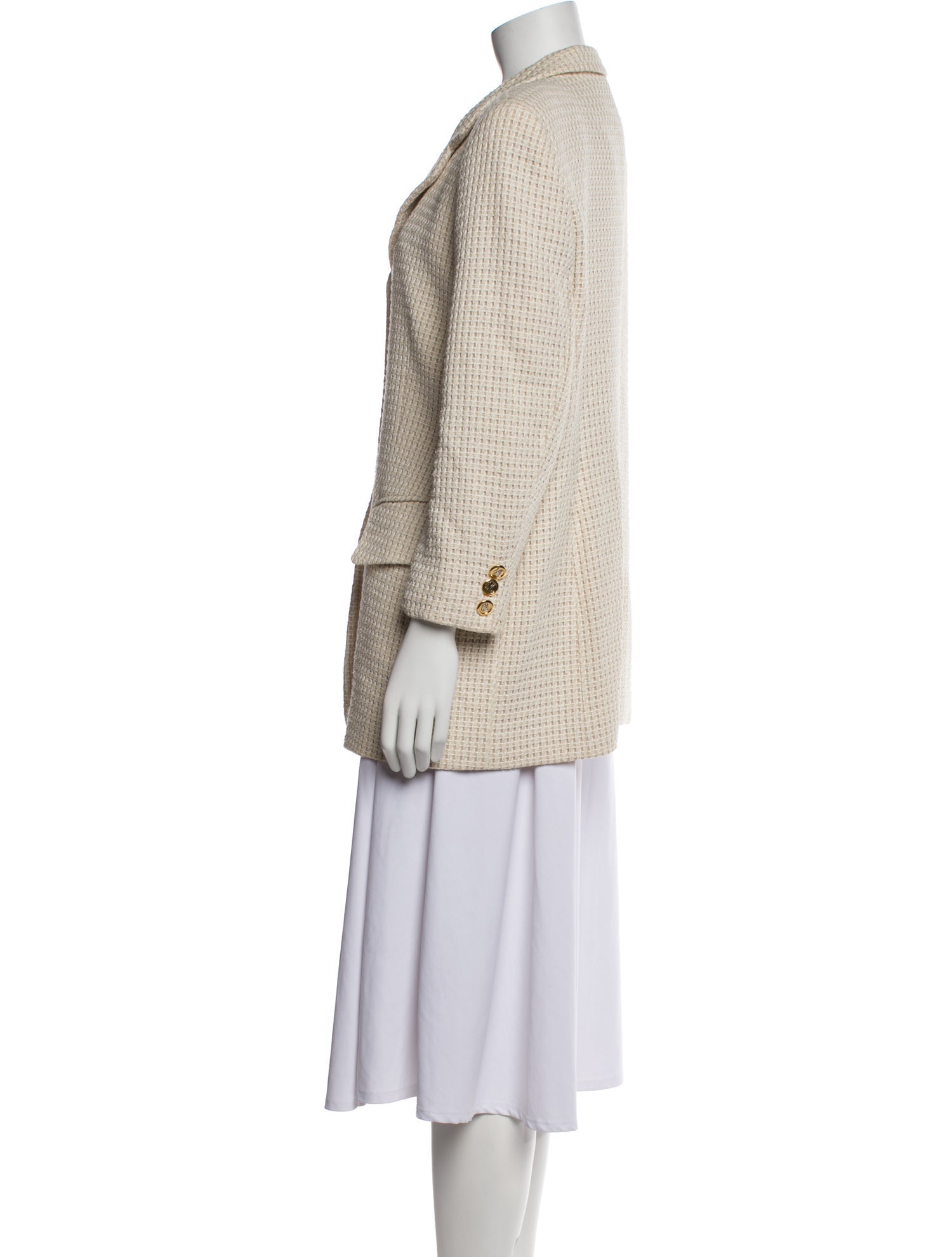 Escada Margaretha Ley Tweed Pattern Blazer