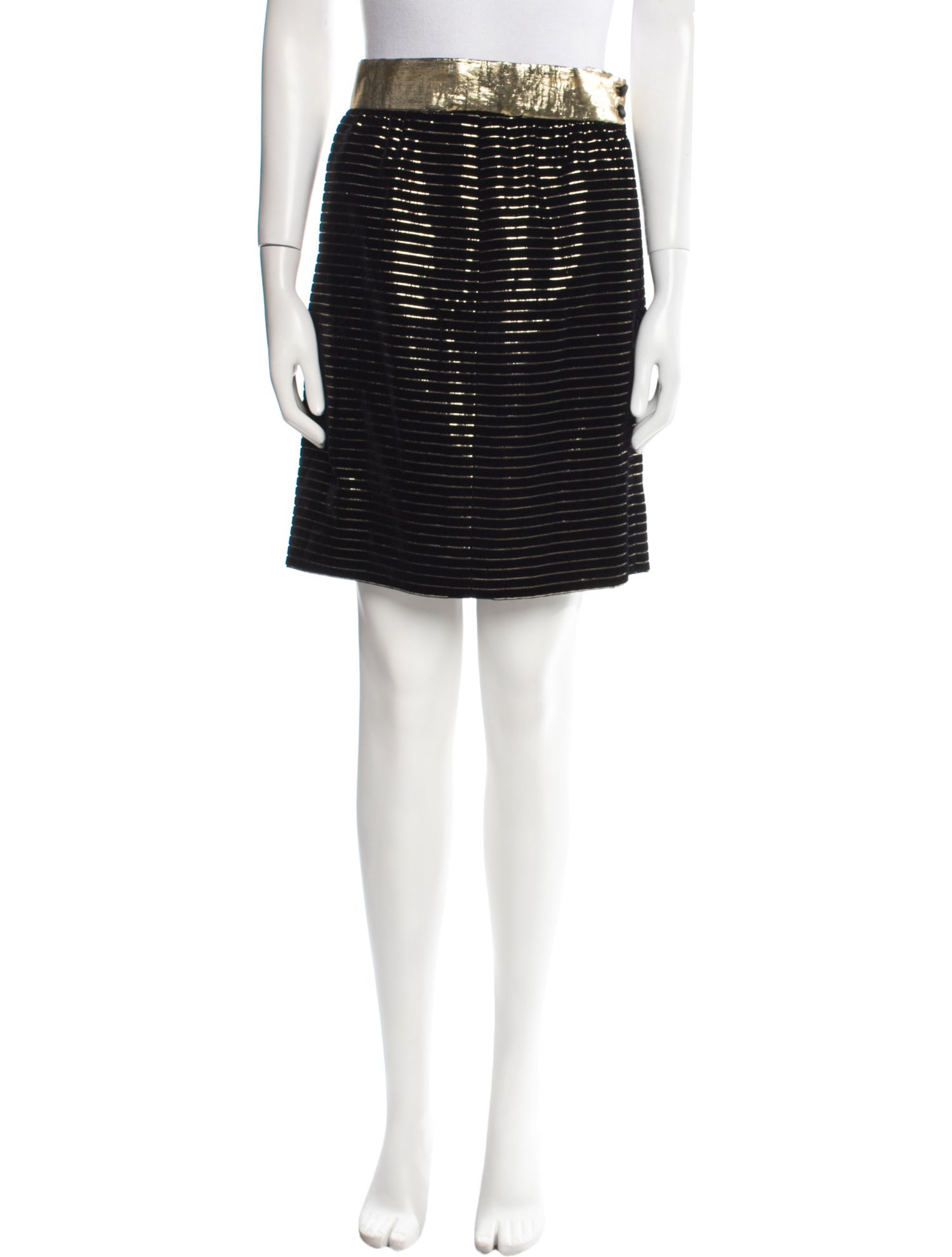 Escada Margaretha Ley Striped Knee-Length Skirt