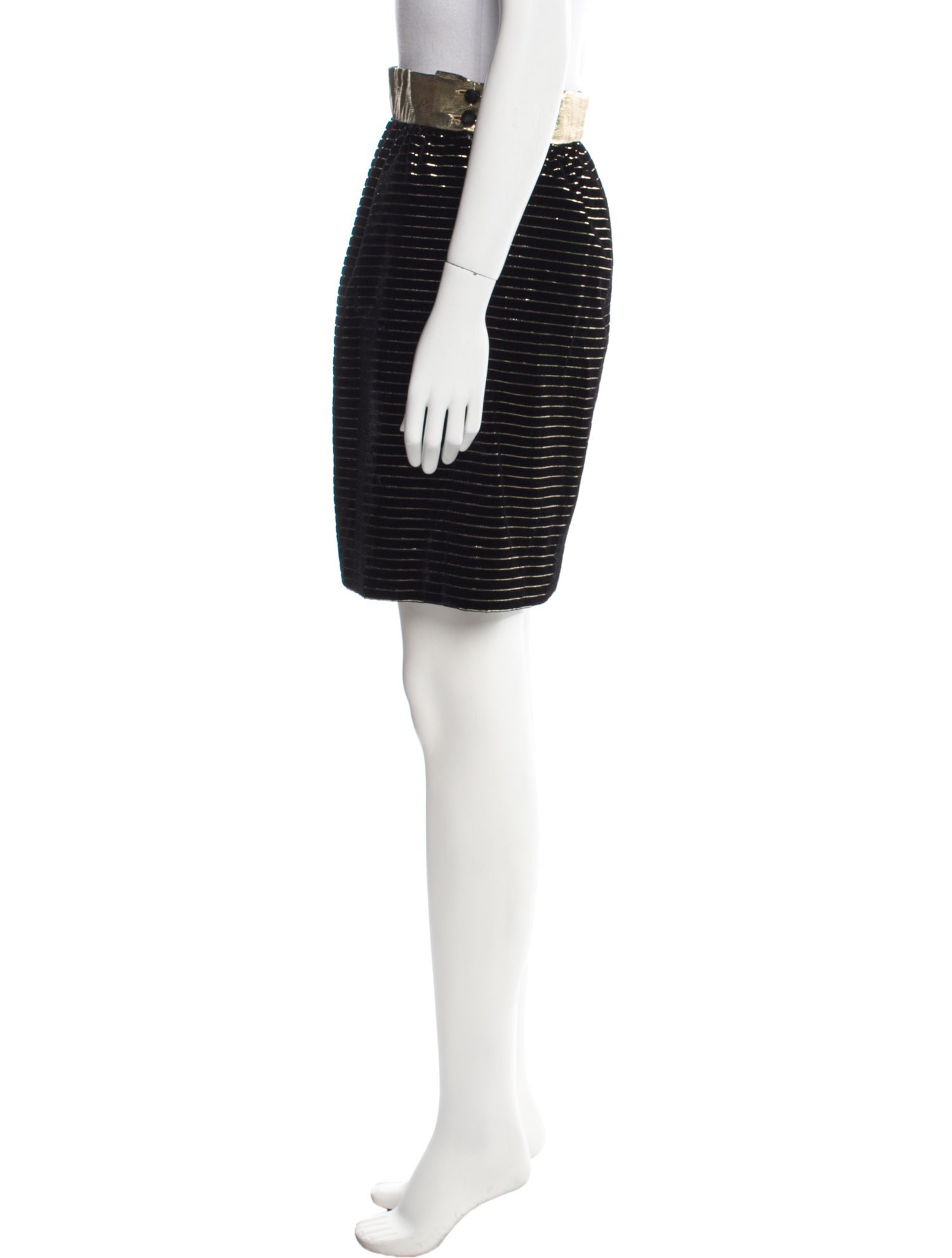 Escada Margaretha Ley Striped Knee-Length Skirt