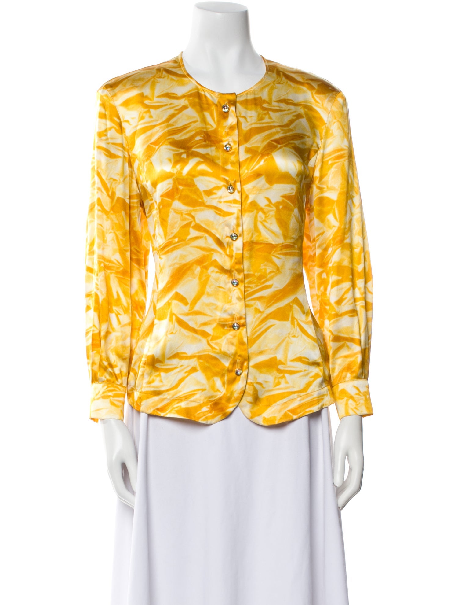 Escada Margaretha Ley Silk Patterned Blouse