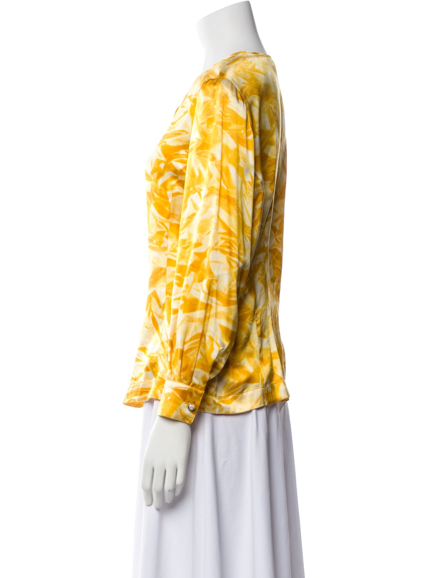 Escada Margaretha Ley Silk Patterned Blouse