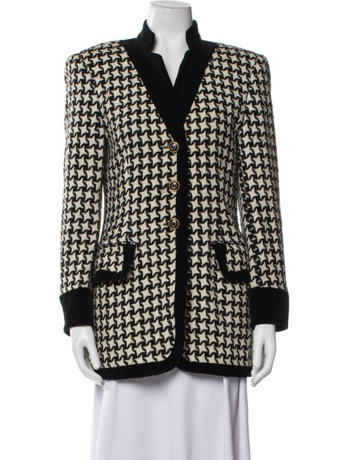 Escada Margaretha Ley Houndstooth Print Coat